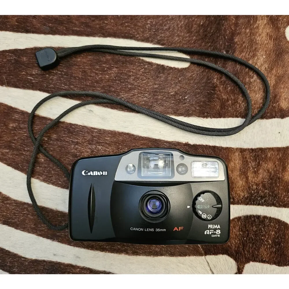 Vintage Canon Prima AF-8 35mm Camera Point & Shoot Film Camera Tested